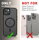 YENAPOON for iPhone 15 Case, iPhone 14/13 Case, Magnetic Cover, Black — 8