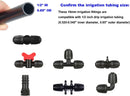 1/2 Inch Drip Irrigation Lock Barbed Straight Connectors, 10pcs | 1/2" Straight Connector — 6
