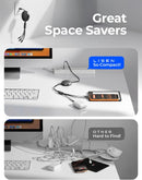 LISEN Multi Charging Cable, Retractable Car Charger for Multiple Devices 5