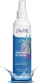 Life-Flo Pure Magnesium Oil for Feet and Body - 100% Pure Magnesium Spray from the Ancient Zechstein Seabed - Magnesium Oil Spray for Feet, Relaxing & Rejuvenating Muscles & Joints - 8 oz — 1