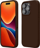 kwmobile Case Compatible with Apple iPhone 16 Pro Max Case - TPU Silicone Phone Cover with Soft Finish - Chocolate — 1