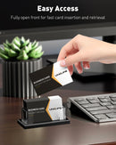 Uniclife Acrylic Business Card Holder for Desk 1 Slot, 60 Card Capacity — 5