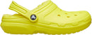 Crocs Unisex Adult Classic Lined Clog – Cyber Yellow — 5