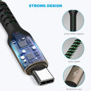 2Pack 4FT Multi Charging Cable ，USB C Splitter Cable，4 in 1 Fast Charging QC3.0 Nylon Braided Charging Cord with 4 Type-C Cable, for iPhone 17/16/15 Pro Max/Android and Tablets (USB C Splitter Cable) 7
