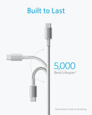 Anker USB C to USB C Cable, 60W Fast Charging Cable(2-Pack, 3.3 ft, Silver) 3