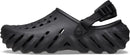Crocs Unisex-Adult Echo Clog | 12 Women/10 Men | Black — 1