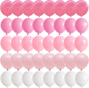 Pink and White Balloons, Pack of 60PCS Dusty Light Pastel Pink White Bow Balloon, Baby Pink Latex Balloon for Girls Women Kitty Birthday Wedding Bridal Baby Shower Cat Theme Party Decorations Supplies | 12inch-60pcs — 1