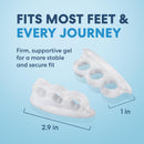 Dr. Frederick's Original Hammer Toe Corrector, 3-Loop, Firm, Clear, 2 Pairs 7