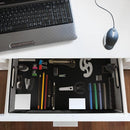 Desk Drawer Organizer, A4 Large Metal Mesh Desk Organizer Tray, Versatile Storage Box Set for Office Home Supplies,13 x 9 inches — 2
