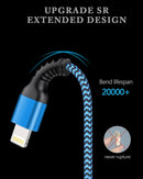 Short iPhone Charger Cord, 1FT/2Pcs USB A to Lightning Cable Fast Charging 3