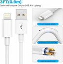 USB A to Lightning Cable 3FT for iPhone 14 13 12 11 Pro Max XR XS X（White） 5