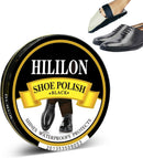 Black Shoe Polish for Leather Shoes and Boots, 50ml Shoe Wax with Wool Polishing Cloth — 7