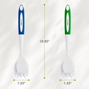 Amazer Dish Brush with Handle, 2 Pack Kitchen Scrub Brushes for Cleaning, Dish Scrubber with Stiff Bristles for… — 3