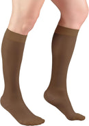 Truform Sheer Compression Stockings, 15-20 mmHg, Women's Knee High Length, 20 Denier, Espresso, Large | Large (1 Pair) — 7