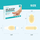 Hydrocolloid Gel Blister Bandages Pads - Promifun Waterproof Adhesive Blisters Bandages - Blister Pads for Heel, Foot, Toe, Feet - Gel Blister Chshions for Prevention & Recovery (13ct, Variety Pack) | 13 Count (Pack of 1) — 6