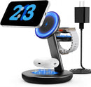 3 in 1 Magnetic Wireless Charger Stand for iPhone Apple Watch AirPods photo 1