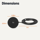 Basics 25W Qi2.2 Certified Wireless Charging Pad, MagSafe Compatible for iPhone 17/16/15/14/13/12, Magnetic Compatible for Android, Google Smartphones, Black (Adapter Not Included) photo 5