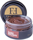 FootFitter Premium Shoe Cream Polish with Carnauba Wax (Made in USA) 1.5 oz | Dark Brown — 1