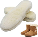Winter Thick Sheepskin Fleece Insoles, Warm Soft Fluffy Shoe Inserts for Men Women, Cozy Thermal Insoles for Boots Sneakers Shoes, Odor-Resistant & Breathable Size 8 - Beige — 1