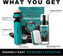 Terragon Kinetic Cleanse Shoe Cleaning Kit with Electric Shoe Cleaner Brush - Hyper Cleanse Remove Tough Stains from Leather, Nubuck, Fabric Shoes - Bonus Shoe Cube for Soles, Color-safe, Solvent-free — 2