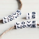 Augshy 700PCS White Letter Beads Alphabet Beads for Making DIY (6mm) — 6