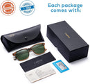 CARFIA Polarized Men's Sunglasses UV400 Protection Cool Man Shades CA5354 | 2. Stripe Frame Green Lens | Multicolor — 7