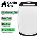 GORILLA GRIP BPA-Free Reversible Kitchen Cutting Board, Set of 3, Black — 2