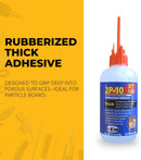 FastCap 2P-10 Rubber Tough Thick CA Glue -Professional-Grade Instant Adhesive for Woodworking, Carpentry, and… — 6