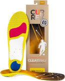 CURREX CLEATPRO - Thin, Arch Support Insoles, Comfort, Cushion & Stability in Cleats, Soccer, Football, Baseball, Softball, Super Grip for Control, Shock Absorbing Inserts, Men, Women (Medium Arch, L) - Medium Arch - Yellow — 1