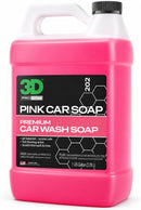 3D Pink Car Wash Soap, 1 Gallon – High Suds pH Neutral Car Shampoo, Cherry…