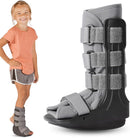 BraceAbility Pediatric Walking Boot - Children's Medical Walker CAM Orthopedic Support Shoe for Youth Ankle Break Injury, Kid's Stress Metatarsal Bone Fracture, Broken Foot or Toe Recovery Cast (XL) — 1