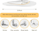 ZUCNANA Arch Support Inserts for Women Flat Feet Plantar Fasciitis 6 Pairs - Clear — 3