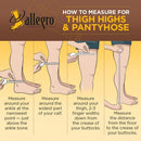 Allegro 20-30 mmHg Surgical 203/206 Medical Compression Hose - Women's Compression Pantyhose with for Post-Surgery Support | Medium | Black — 3
