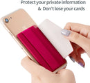 Sinjimoru Phone Grip Card Holder with Flap, Phone Wallet Stick on, Black photo 5