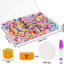 JOICEE 480PCS Fruit Flower Polymer Clay Beads Bracelet Charms Beads — 2