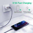 JIUWFOX USB to USB C Cable, USB A to USB C Cable (5-Pack, 3/3/6/6/10 ft) photo 2
