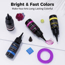 Honcaring Transparent Colored UV Resin, 18 Colors 360g Hard Type UV Resin — 7