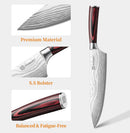 KEEMAKE 8" Chef Knife, Ultra Sharp Kitchen Knife with Ergonomic Handle