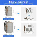 Taygeer 35L Carry On Travel Backpack for Women, Fits 15.6 Inch Laptop | Large | Puttybrowm Khaki — 6