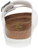 Birkenstock Unisex Adult Arizona Slides – White Birko Flor — 3