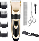 Highdas Dog Clippers for Grooming Low Noise, Cordless Electric Dog Grooming Kit Clippers Rechargeable, Quiet Dog Shaver, Pet Hair Trimmer Kit for Dogs & Cats (Gold) — 1