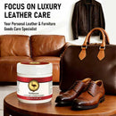 Furniture Salve for Leather 8.2oz, with Natural Emu Oil Luxury Leather Salve - Polisher, Moisturizer and Restorer for Couch/Furniture - Conditioner for Leather/Wood/Car Seat/Jacket/Boot/Vinyl — 6
