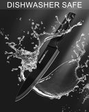 Astercook 15 Pieces Kitchen Knife Block Set with Sharpener, Black — 7