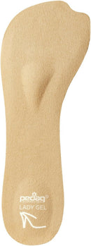 Pedag Lady Gel | Made in Germany | Ultra Thin Gel Insole for High Heels & Pumps | Metatarsal Pad | Heel Pad | Velour Top | Size Large, Fits US Women 11-12 / EU 41-42 | Tan | 1 Pair 2