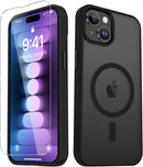 YENAPOON for iPhone 15 Case, iPhone 14/13 Case, Magnetic Cover, Black — 1