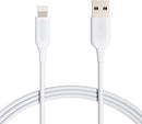 Amazon Basics 2-Pack Apple MFi Certified USB-A to Lightning Cable, Fast Charging, Data Sync, High Speed Transfer, Sturdy Design for iPhone 14 13 12 11 X Xs Pro, Pro Max, Plus, iPad, 6 Foot, White 1