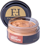 FootFitter Premium Shoe Cream Polish with Carnauba Wax (Made in USA) 1.5 oz | Light Brown — 1