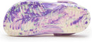 Crocs Kids Classic Watercolor Marbled Clog – Purple/Multi Glow — 5