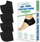 ViveSole Silicone Heel Protectors (2 Pairs) - Gel Guard for Women and Men - Black — 1
