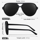 KUGUAOK Polarized Aviator Sunglasses for Women Sporty Style Running Sun Glasses Tangle Free Frame Vintage Trendy Shades | Black+tea+gradient Tea Frame — 6